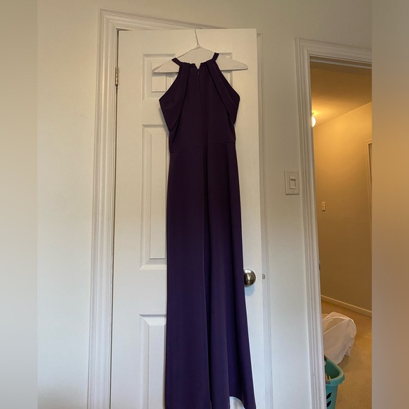 Dark purple evening gown worn once great condition petite 5”4-5”5 - Picture 2 of 3